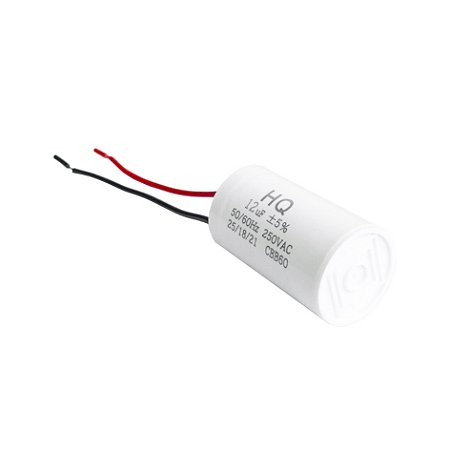 Capacitor de Partida 12UFX250V 2 FIOS - Kit 10 Unidades