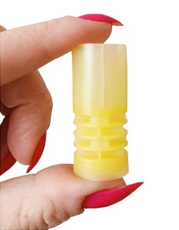 Bucha Plástica Amarela 12 - Pacote com 50 unidades