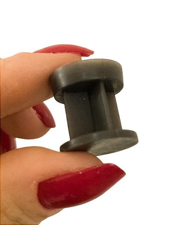 Bucha Plástica Preta 20 - Pacote com 50 unidades