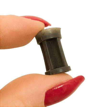 Bucha Plástica Preta 36 - Pacote com 50 unidades