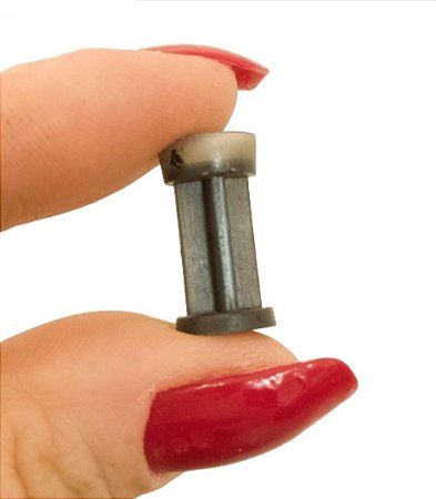 Bucha Plástica Preta 40 - Pacote com 50 unidades