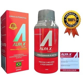 Alfa X Plus redutor de atritos condicionador de metais 100ml