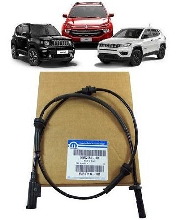 Sensor de Freio Abs Dianteiro Fiat Toro Jeep Renegade Compass Original 53475747