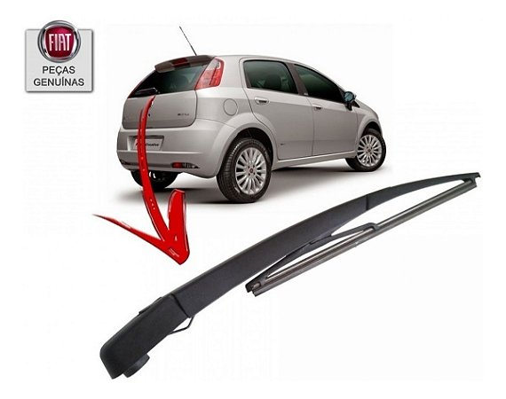 Braço Limpador Traseiro Fiat Punto Com Palheta Original 51801772