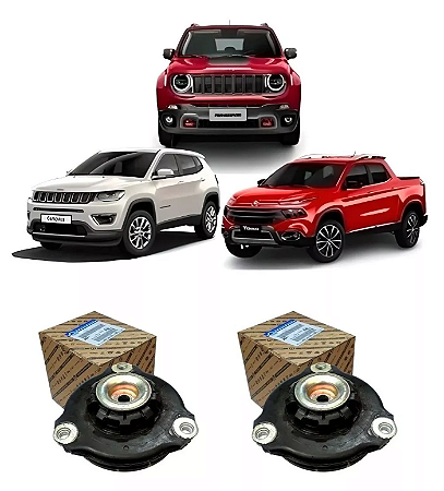 Par coxim amortecedor dianteiro Toro Compass Renegade Original 52083886