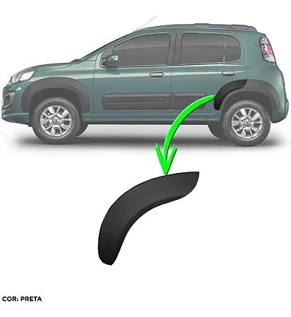 Moldura Porta Traseiro Motorista Novo Uno Way Original 2016