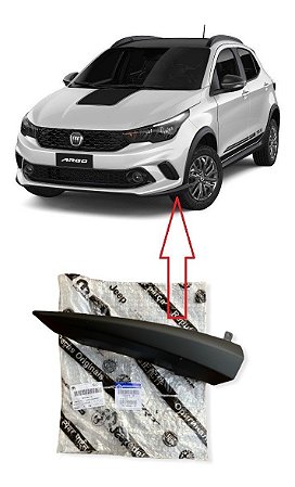 Moldura Esquerda Lateral Parachoque Dianteiro Inferior Argo