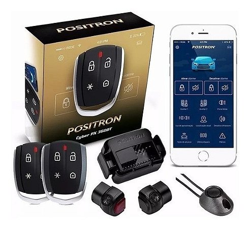 Kit Alarme Carro Automotivo Positron Cyber Px360bt Universal