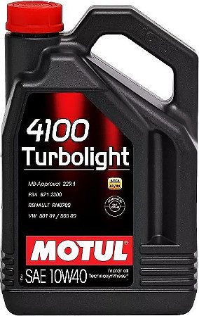 Motul 4100 Turbolight 10w40 Semi Sintético Galão 4 Litros