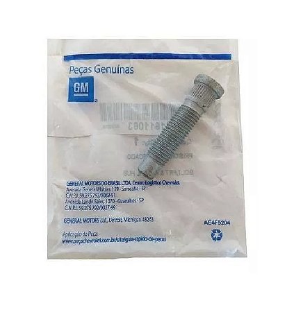 Parafuso Prisioneiro Cubo Roda Onix Prisma Cobalt S10