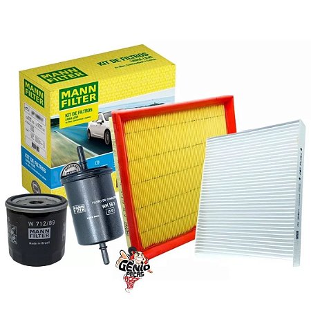 Kit de filtros Mann Vw Polo Virtus 1.6 Msi Saveiro 1.6 16v sp110704