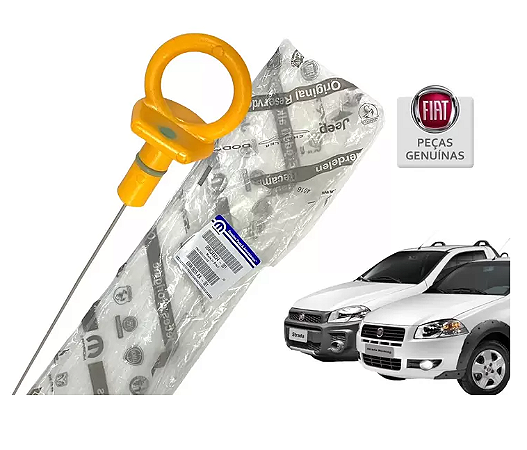 Vareta do Nível de Óleo do Motor Fiat Strada 1.4 Working Trekking 2014 a 2019 Original 46343224