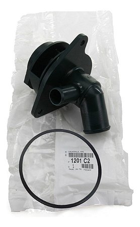 Flange com anel vedação bomba de agua original Peugeot 207 2008 1201c2
