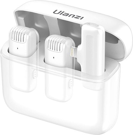 Microfone Ulanzi j12 de lapela profissional portátil para Iphone lightning
