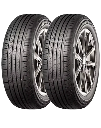 Kit de 2 pneus Nexen 195/55R16 91 (615Kg)Vw Crossfox Polo Citroen Aircross C3 Fiat Argo Palio Punto Tiida NPriz GX P