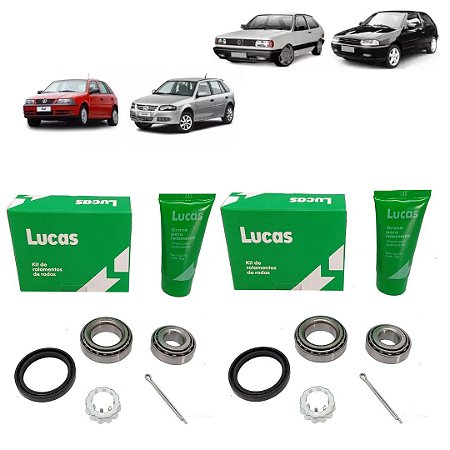 Par Rolamento Roda Traseira Gol G2 G3 G4 G5 Original Lucas
