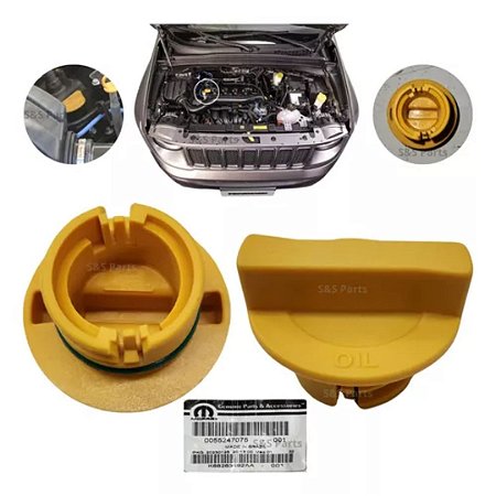 Tampa Óleo Motor Fiat Toro Jeep E-Torq 1.6 1.8 Original 55247075