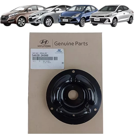 Prato Isolador Da Mola Dianteira Hb20 2012/2019 Original Hyundai 546202K000