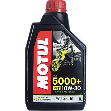 Óleo de motor Motul 5000+ 10W30 1 L semi-sintético para motos e quadriciclos de 1 unidade