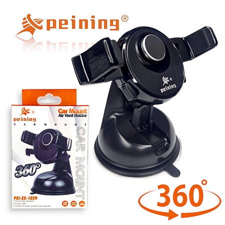 Suporte Veicular Universal para Celular com Rotação 360°