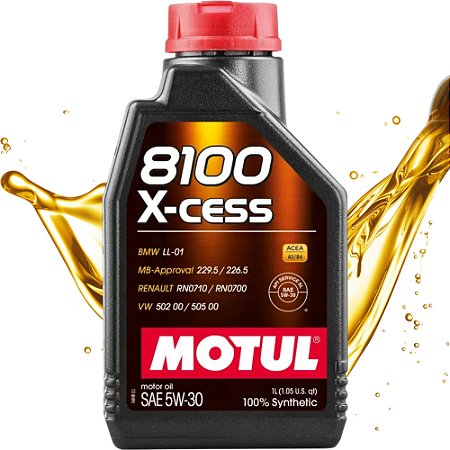 Óleo de motor Motul sintético 5W30 para carro/caminhonete x 1L + BRINDE