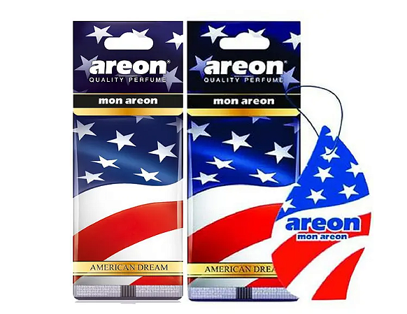Kit Com 2 Perfumes Pra Carro Cheirinho Aromatizador Areon American Dream
