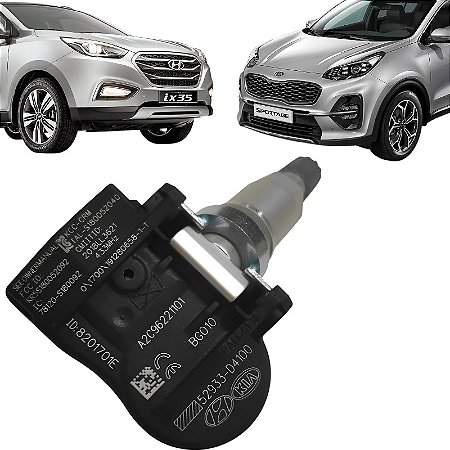 Sensor Pressão Pneu Tpms Sportage Sorento Santa Fé I30 Cadenza Kia Soul Elantra IX35  52933D4100 52933D2100 52933D9100