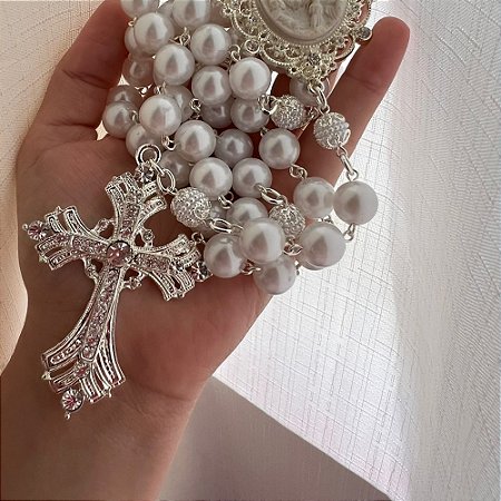 Terço Nossa Senhora de Fátima Cruz Realeza