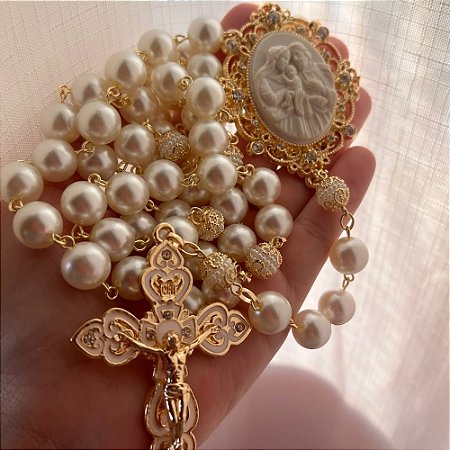 Terço Sagrada Família Cruz Curvada