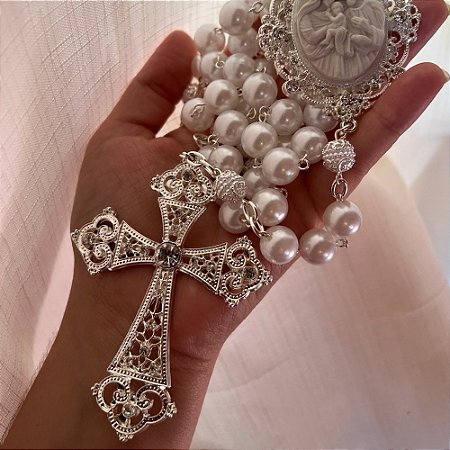 Terço Sagrada Família Cruz Ponta