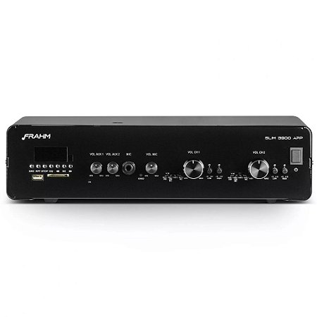 Amplificador de Sonorização de Ambiente 300W SLIM 3900 BLUETOOTH - FRAHM