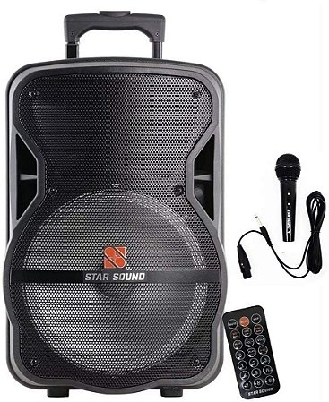 Caixa Ativa Com Bateria BT/FM/SD/USB STAR SOUND SS 120 - STANER