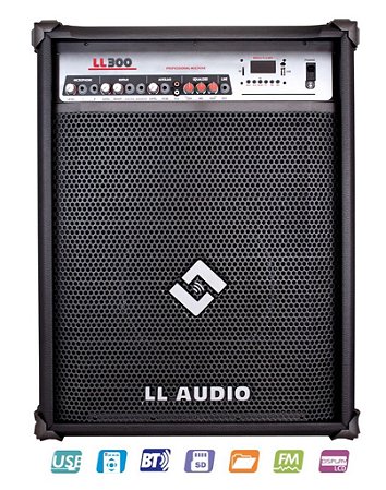 Caixa de som Amplificada Multiuso 75W LL 300 - LL AUDIO