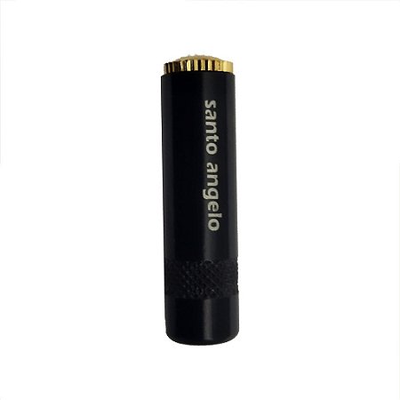 Conector P2 Estéreo Fêmea Preto P2ST SAS LINHA FEMEA OU - SANTO ANGELO