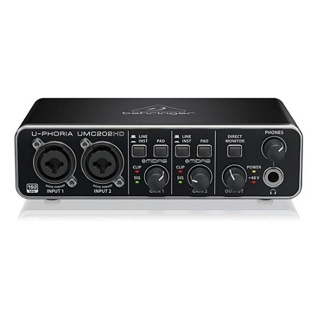 Interface De Áudio U-Phoria UMC 202HD - BEHRINGER