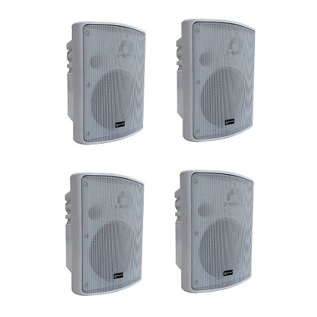 Kit 2 Pares Caixa Para Sonorização de Ambiente 30W 5 polegadas LSA05 WH - LEXSEN