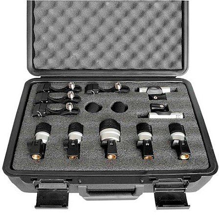 Kit Com 7 Microfones Para Bateria Com Maleta MXDS7 - YOGA