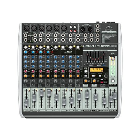 Mesa de Som Analógica 12 Canais XENYX QX 1222 USB -  BEHRINGER