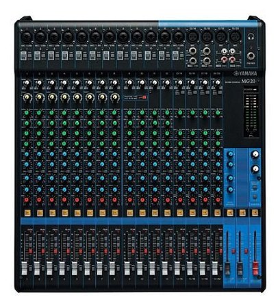Mesa De Som Analógica Com 20 Canais MG20XU - YAMAHA