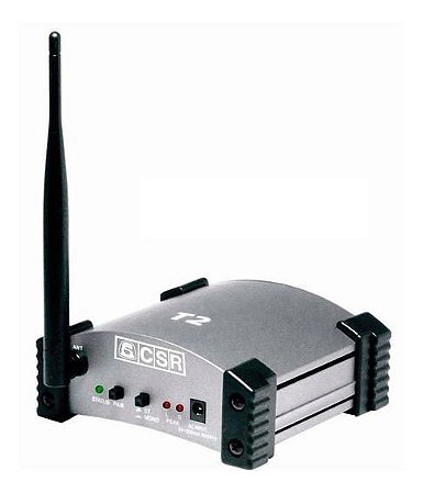 Transmissor De Áudio CSR T2 Sem Fio Estéreo XLR e P10 CSR