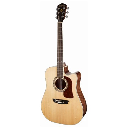 Violão 6 Cordas de Aço Dreadnought Elétrico Com Cutway HD10SCE-O - WASHBURN