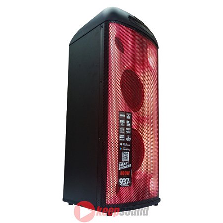 Caixa Ativa Com Bateria 600W 2 x 6,5 polegadas XT-660T - POLYVOX