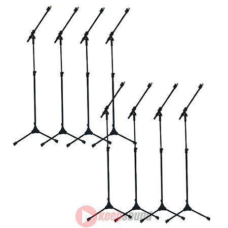 Kit Com 8 Pedestais Tipo Girafa Para Microfone PSU 0135 - RMV