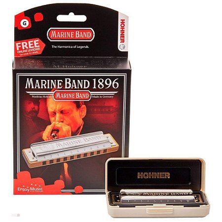 Gaita Harmonica Marine Band 1896/20 - G (Sol) - Hohner