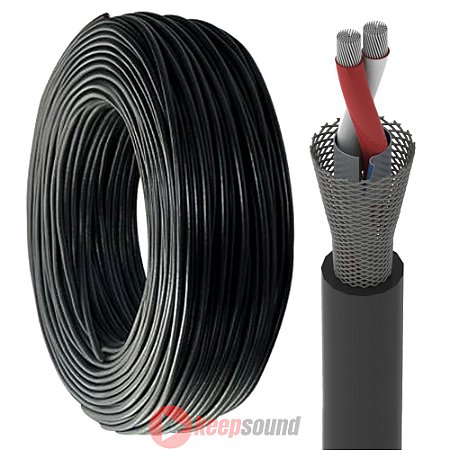 Rolo de Cabo Para Microfone 2x0,30mm 100m X30 - SANTO ANGELO