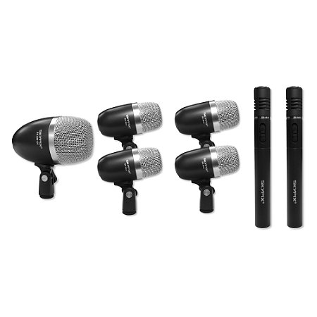 Kit 7 Microfones Para Bateria Sk-mk7d - Skypix