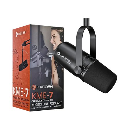 Microfone Profissional De Podcast Estúdio Kme7 - Kadosh