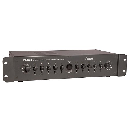 Amplificador de Ambiente 10 Canais de 30W PW 550 - NCA