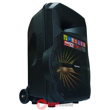 Caixa Ativa Com Bateria 400W 12 polegadas XC-512T - POLYVOX