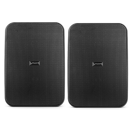 Caixa Passiva Para Ambiente Preta (Par) 100W CS 6 - FRAHM